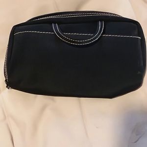 Lined Black Canvas Pouch
